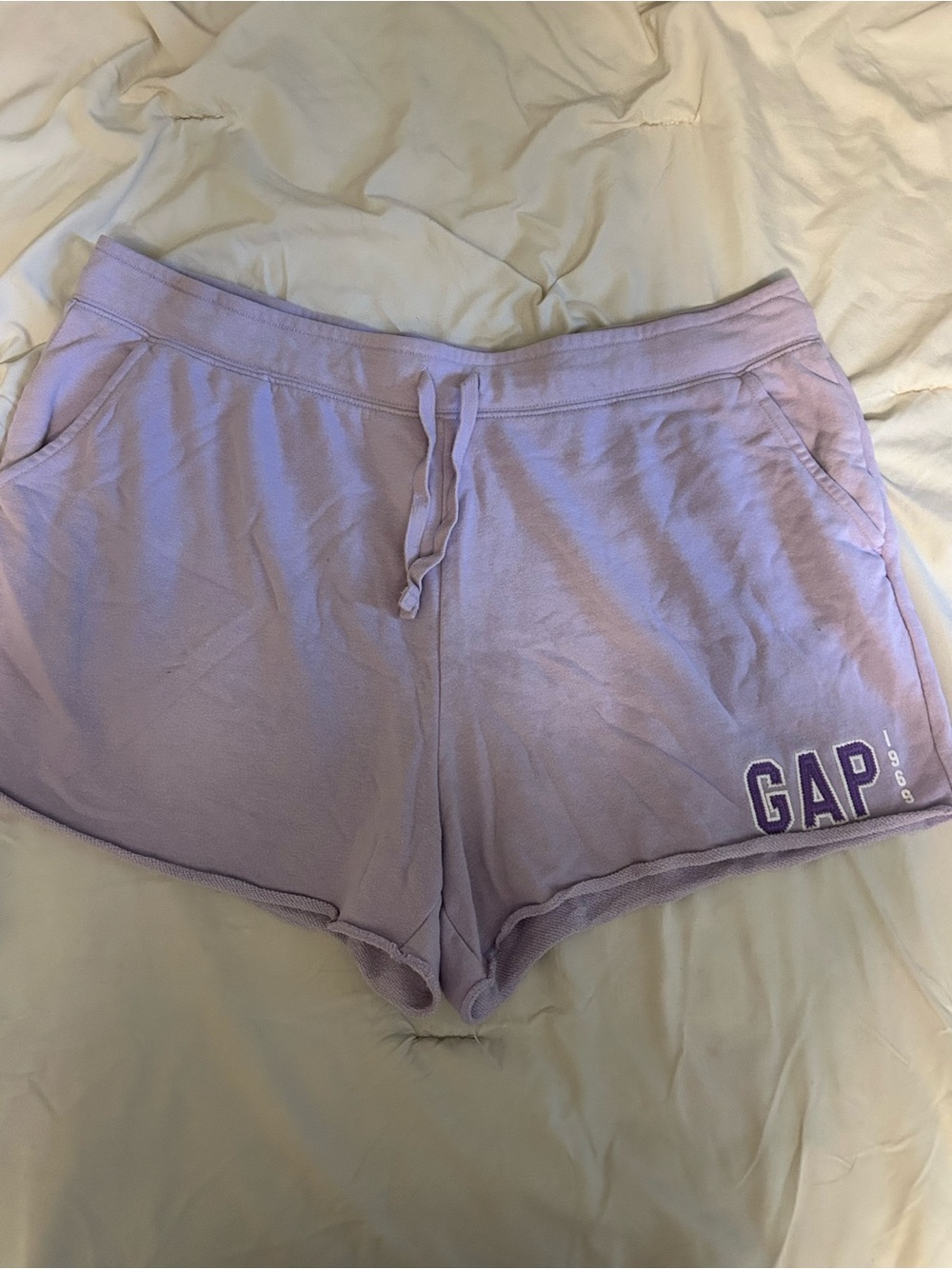 GAP Lavender Drawstring Athletic Shorts